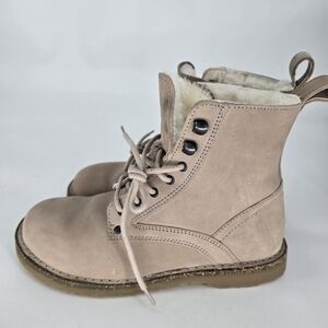 Birkenstock Bryson Boot taupe inner fur suede rubber footbed size 7
